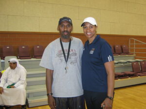 COACH MOHAMED AND CARLA’S MCGHEE AMERCAN OLYMPIC GOLD MEDALLIST 2009